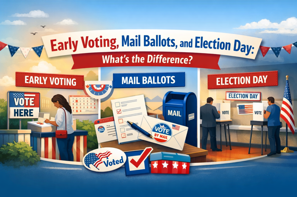 Early Voting, Mail Ballots, and Election Day: What’s the Difference?