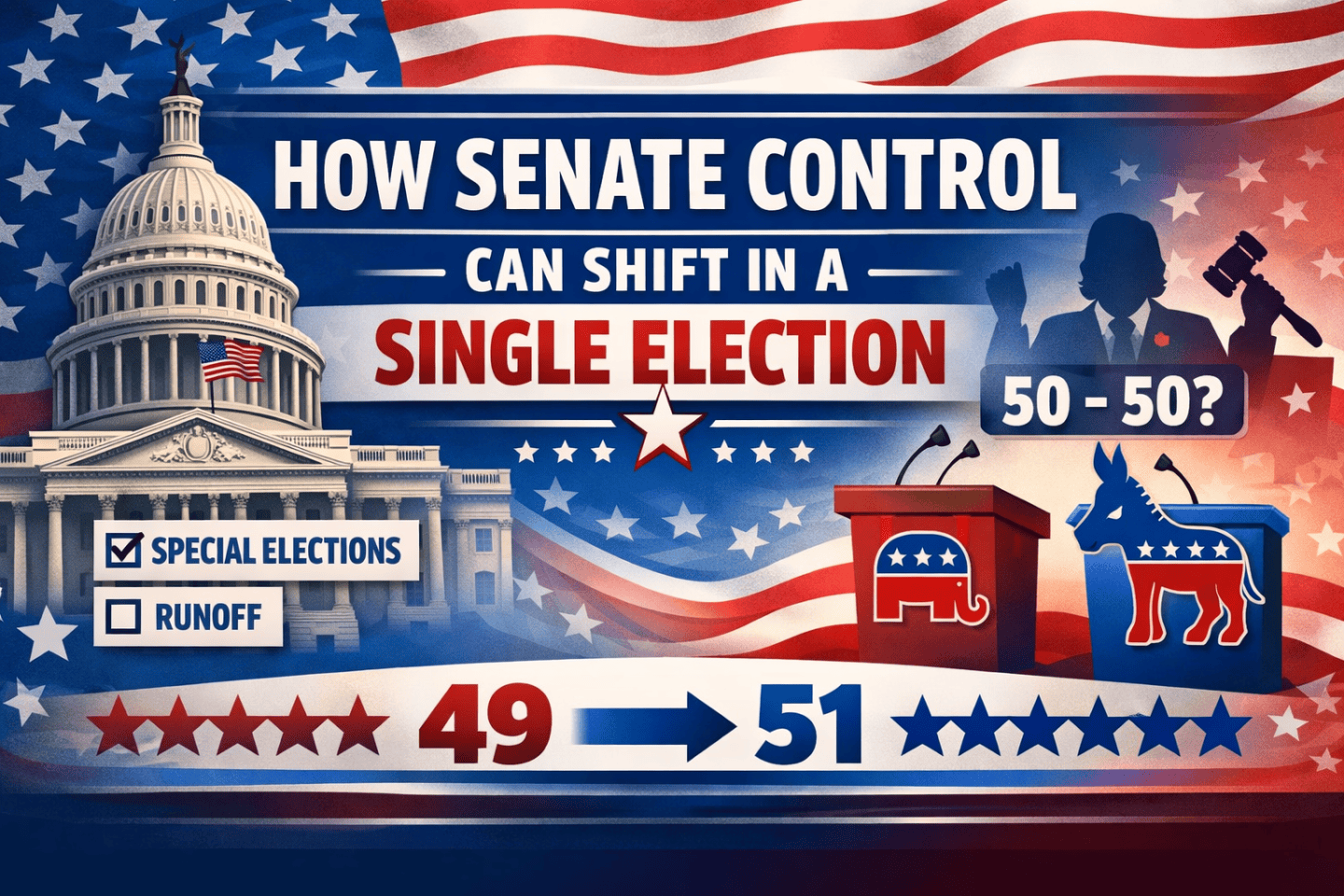 Senatorial Class How Senate Control Can Shift in a Single Election – Election Desk