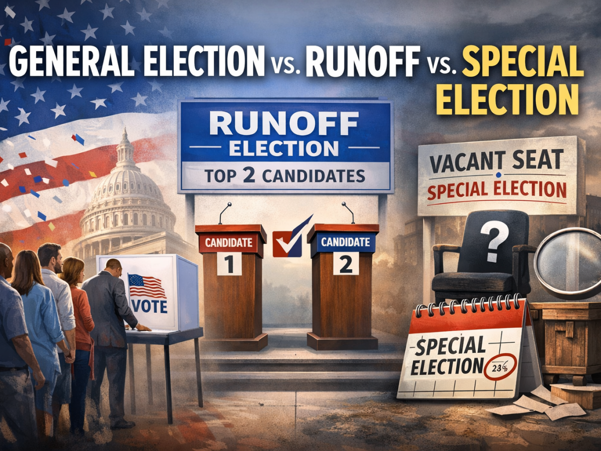 General Elections vs. Runoffs vs. Special Elections — What’s the&nbsp;Difference?