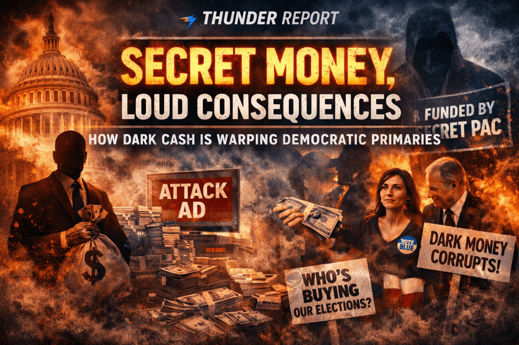 Secret Money, Loud Consequences: How Dark Cash Is Warping Democratic Primaries