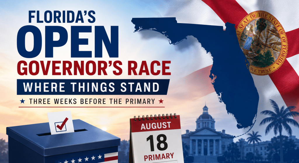 Florida’s Open Governor’s Race: Where Things Stand Three Weeks Before the&nbsp;Primary