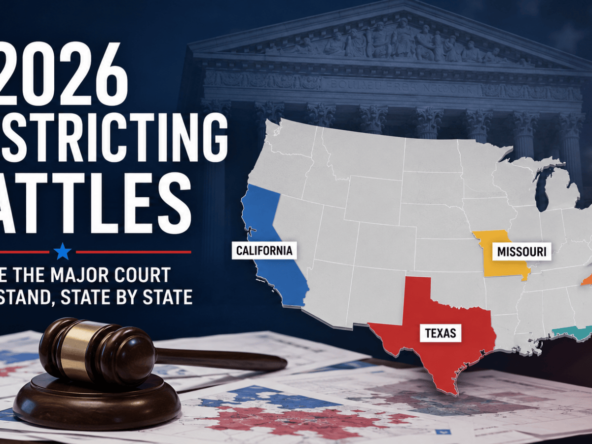 Where the 2026 Redistricting Battles Stand, State by&nbsp;State