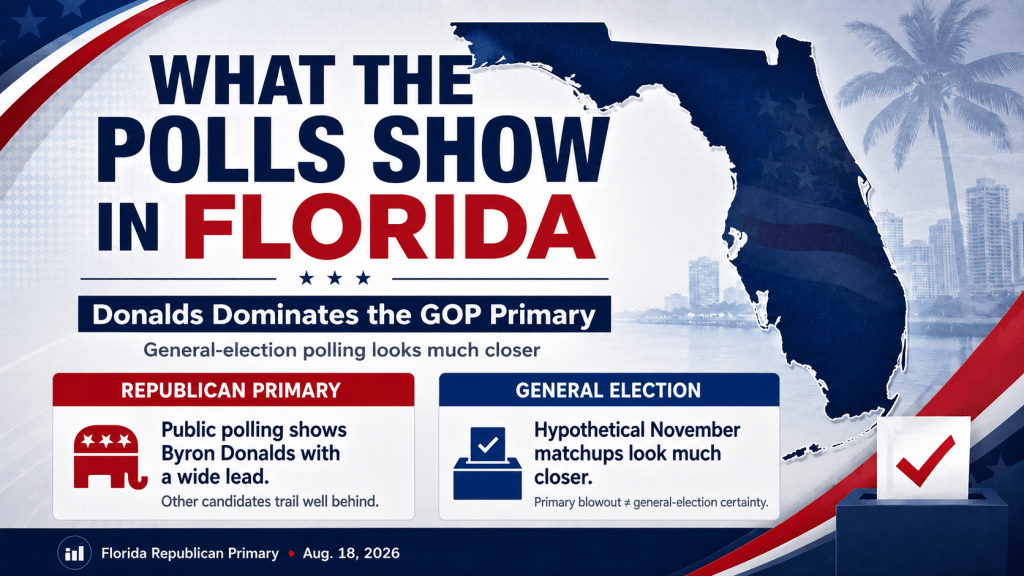What the Polls Show in Florida’s Republican Primary for&nbsp;Governor