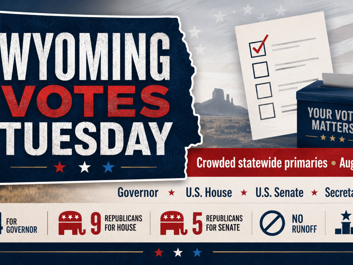 Wyoming Voters Decide Crowded Statewide Primaries&nbsp;Tuesday