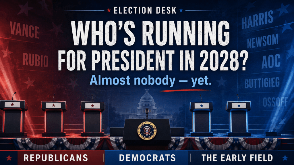 Who’s Running for President in 2028? Where the Early Field&nbsp;Stands