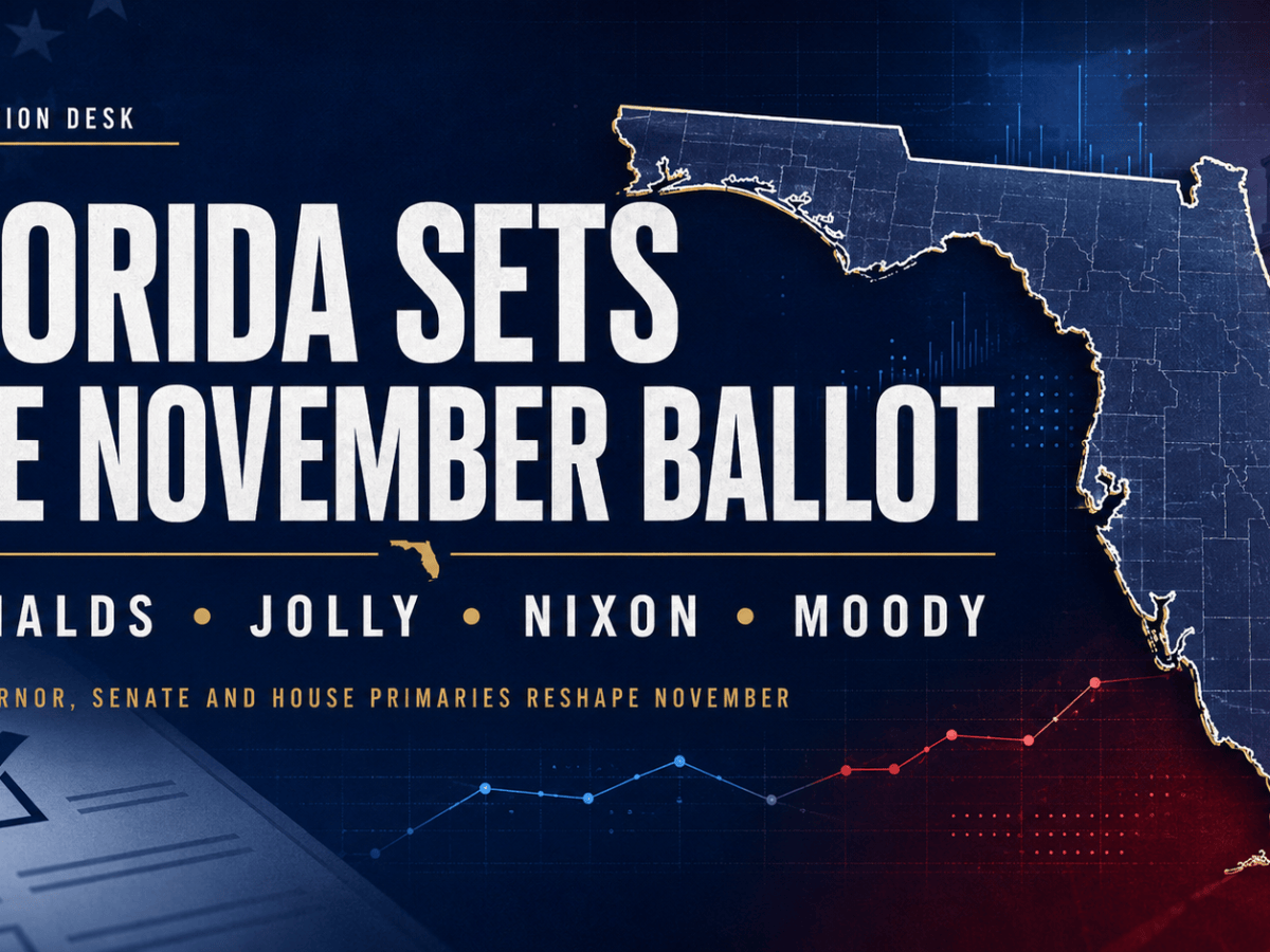 Donalds, Jolly Advance in Florida Governor’s Race; Nixon Upsets Vindman in Senate Primary as GOP Incumbent Falls in&nbsp;FL-07