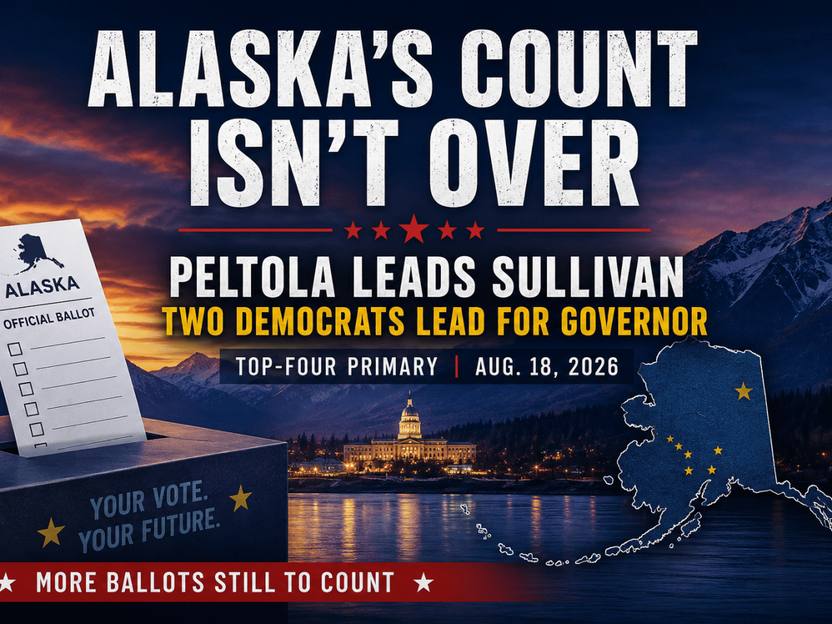 Two Democrats Lead Crowded Alaska Governor Field; Peltola Tops Sullivan as Both&nbsp;Advance