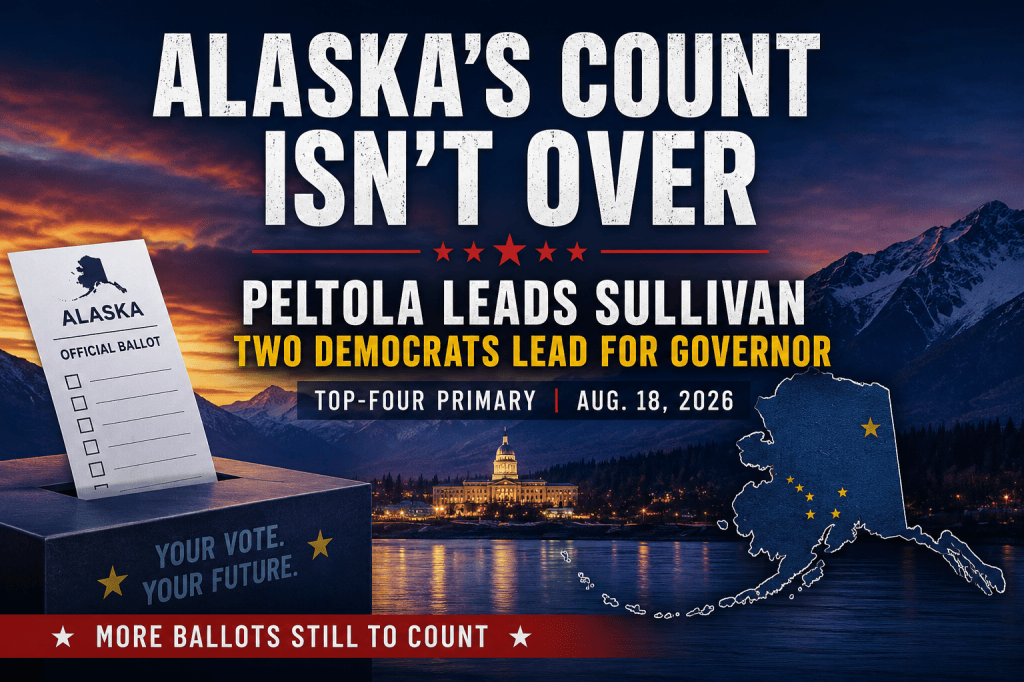 Two Democrats Lead Crowded Alaska Governor Field; Peltola Tops Sullivan as Both&nbsp;Advance