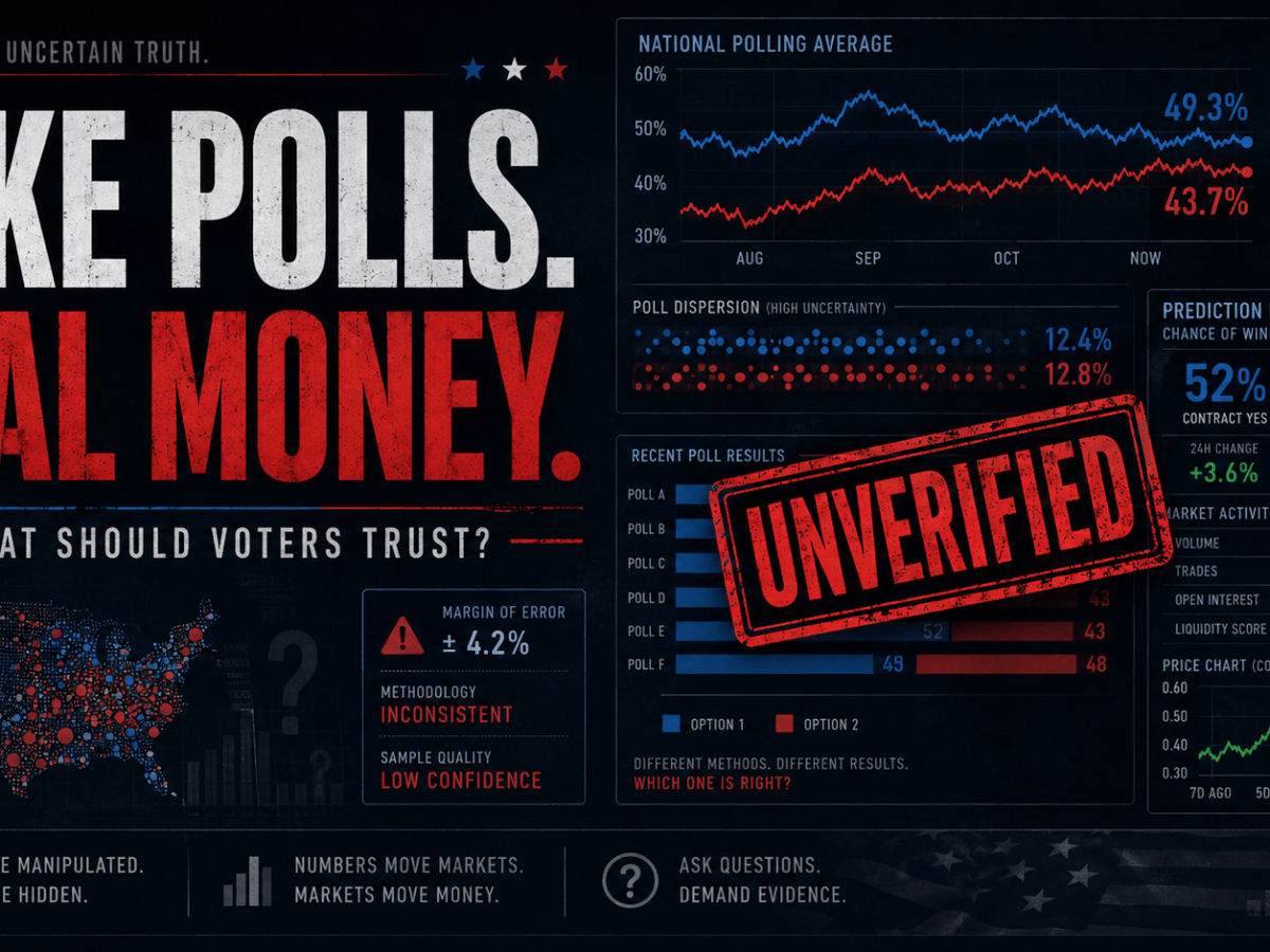 Fake Polls, Volatile Markets: What Voters Should — and Shouldn’t — Trust Ahead of&nbsp;November