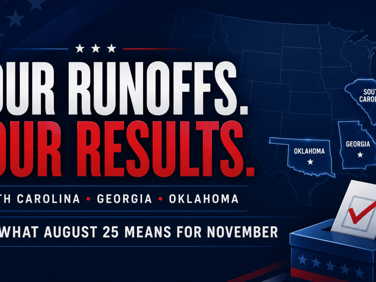Four Runoffs, Four Results: What Tuesday’s Elections in South Carolina, Georgia and Oklahoma Mean for&nbsp;November