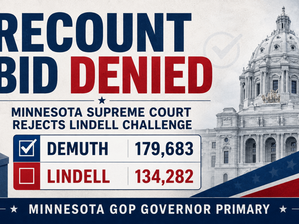 Minnesota Supreme Court Denies Lindell’s Bid for Expanded Recount in GOP Governor&nbsp;Primary