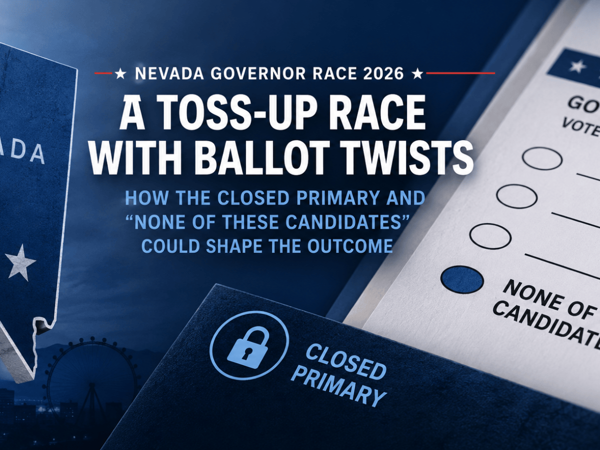 In Nevada’s Toss-Up Governor’s Race, Two Ballot Quirks Could Matter More Than&nbsp;Usual