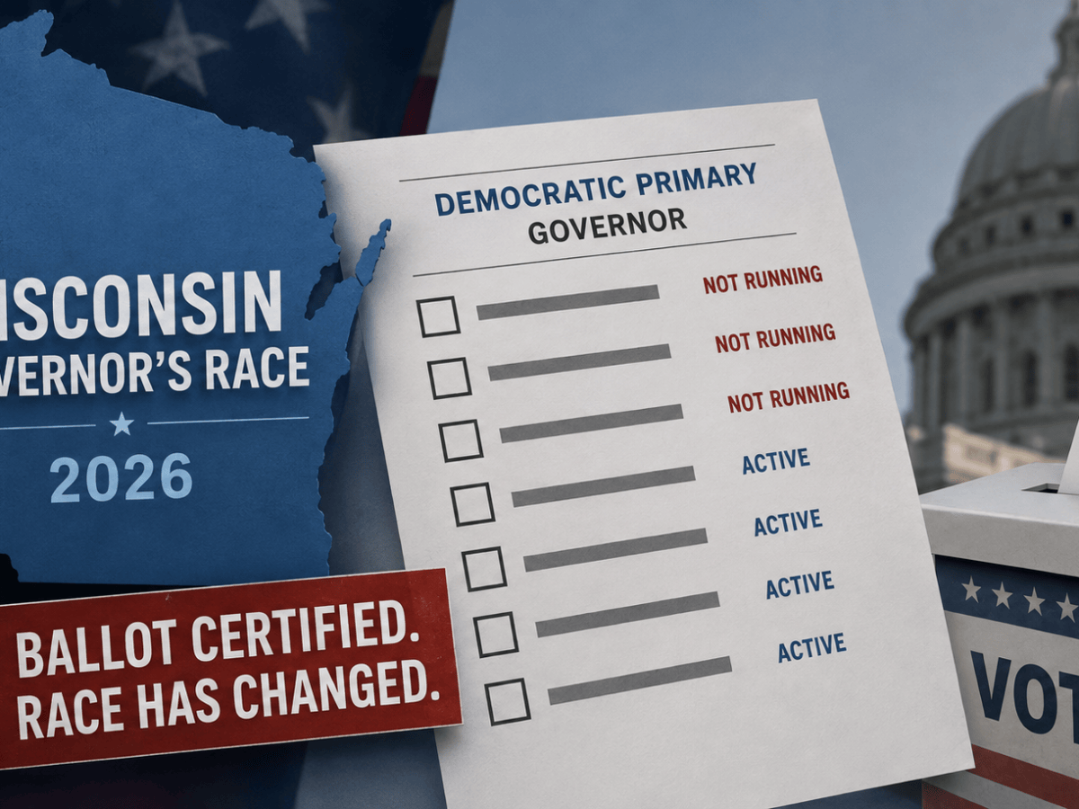 Wisconsin’s Governor’s Race Heads to a Primary With a Ballot That No Longer Matches the&nbsp;Field