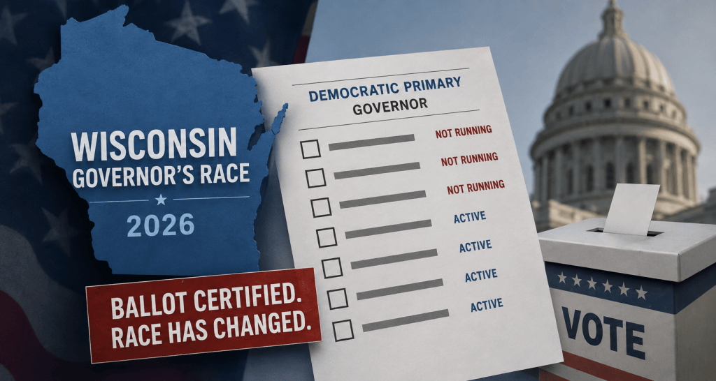 Wisconsin’s Governor’s Race Heads to a Primary With a Ballot That No Longer Matches the&nbsp;Field