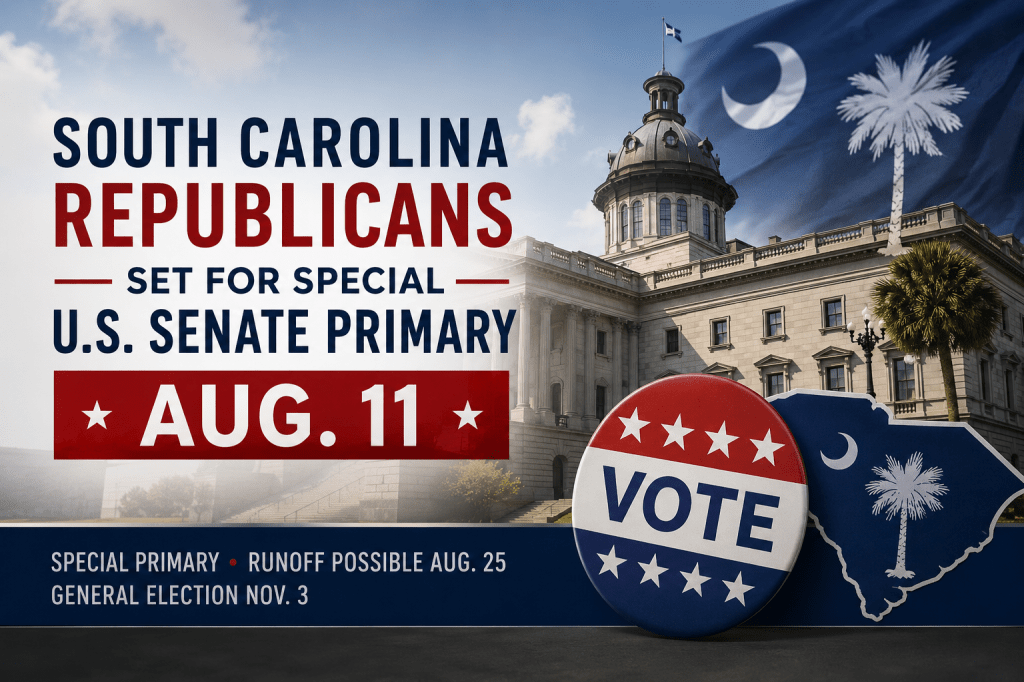 South Carolina Republicans Set for Special U.S. Senate Primary Aug.&nbsp;11