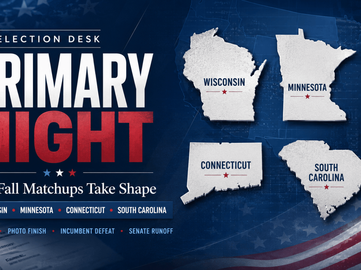 Primary Night: Wisconsin, Minnesota, Connecticut and South Carolina Set Fall&nbsp;Matchups