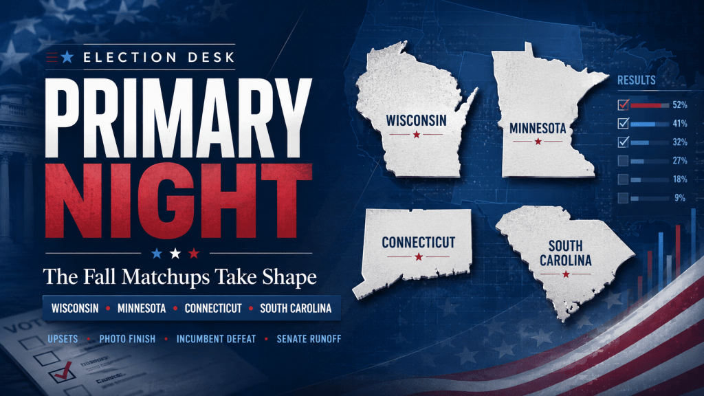 Primary Night: Wisconsin, Minnesota, Connecticut and South Carolina Set Fall&nbsp;Matchups